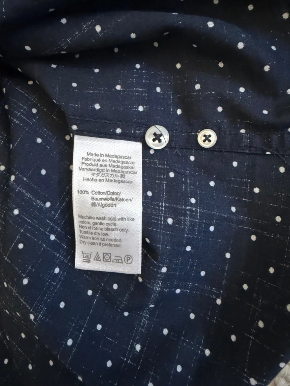 J. Crew Men's Short Sleeve Button Down Secret Wash Slim Fit Shirt - Small - Navy